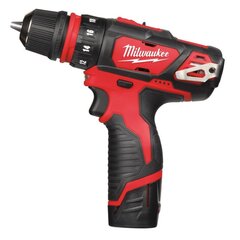 Аккумуляторная многофункциональная дрель-шуруповерт MILWAUKEE M12 BDDXKIT-202C цена и информация | Шуруповерты, дрели | kaup24.ee