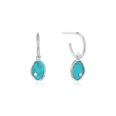 Серебряные серьги Ania Haie Turquoise mini 901028191 цена и информация | Серьги | kaup24.ee