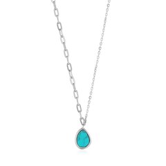 Серебряная цепочка Ania Haie Tidal Turquoise mixed link 901028207 цена и информация | Украшения на шею | kaup24.ee