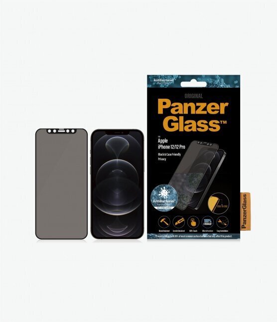 Apple iPhone 12/12 Pro ekraanikaitseklaas PanzerGlass™ цена и информация | Ekraani kaitsekiled | kaup24.ee