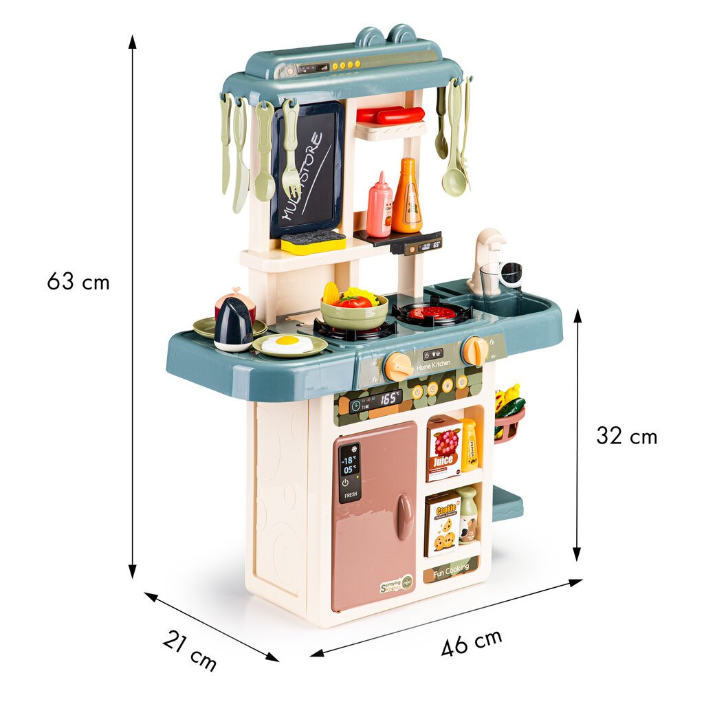 Väike elektrooniline mänguköök, heli ja valgusega цена и информация | Tüdrukute mänguasjad | kaup24.ee