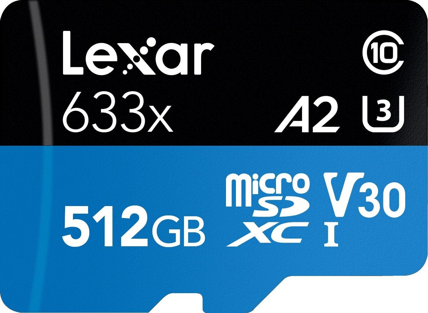 MEMORY MICRO SDXC 512GB UHS-I/W/ADAPTER LSDMI512BB633A LEXAR hind ja info | Fotoaparaatide mälukaardid | kaup24.ee