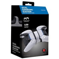PlayStation5 juhtpuldi laadimisalus Raptor Dual Charging Station hind ja info | Mängukonsoolide lisatarvikud | kaup24.ee