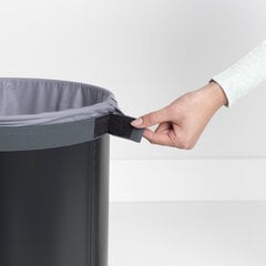 Brabantia pesukorv korgist kaas 60L matt must hind ja info | Vannitoa sisustuselemendid ja aksessuaarid | kaup24.ee