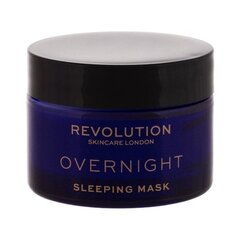 Revolution Skincare — это линия ночных продуктов, предназначенных для ухода за кожей во время сна. Все продукты этой линии упакованы в тонкую темно-синюю упаковку и пропитаны успокаивающим ароматом лаванды. Ночная маска для сна — это нежная ночная маска лавандового цвета, которая помогает разгладить и смягчить кожу в течение ночи и в то же время уравновешивает ее неровный тон. цена и информация | Маски для лица, патчи для глаз | kaup24.ee