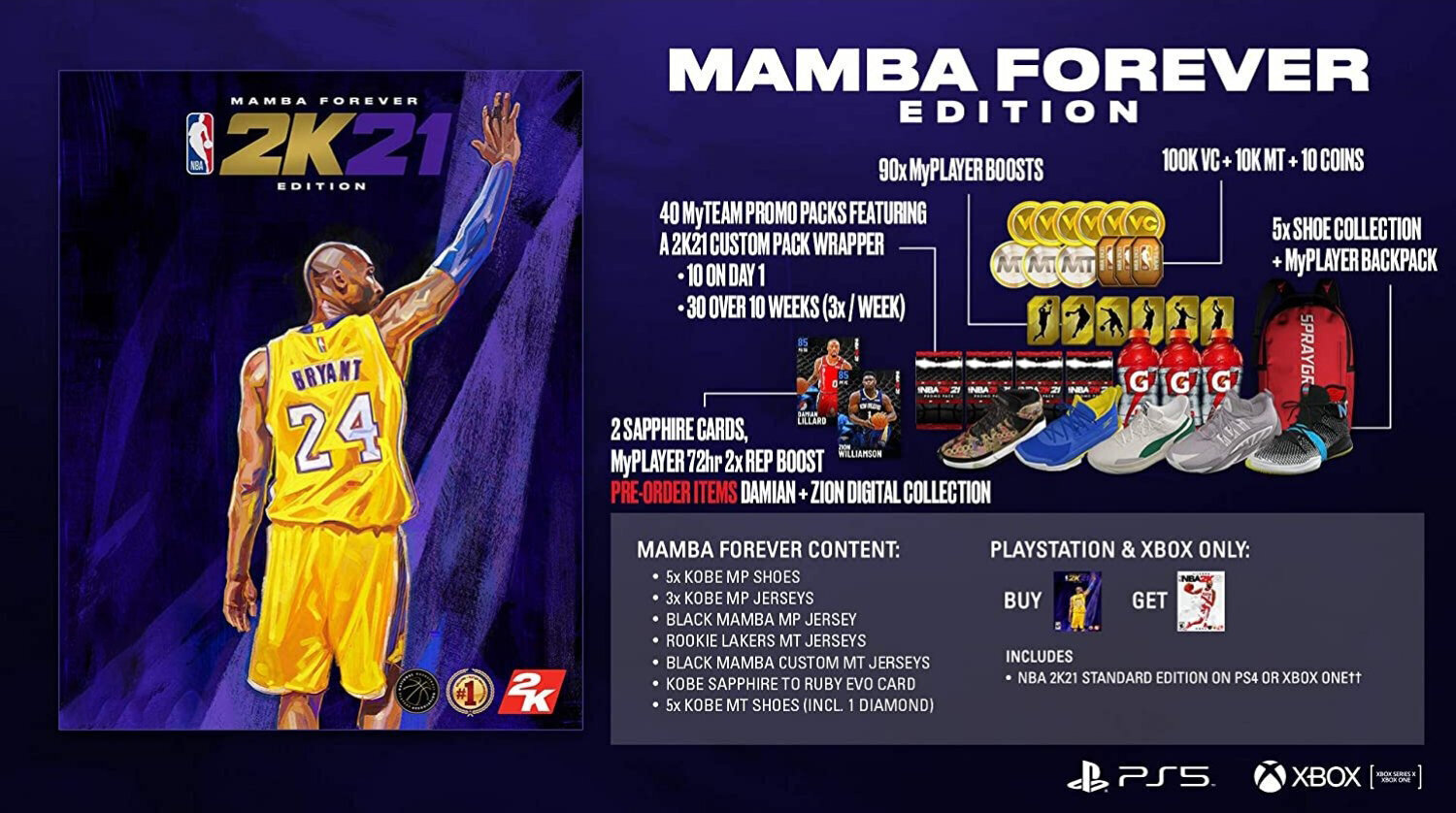 Xbox Series X NBA 2K21 Mamba Forever Edition цена и информация | Arvutimängud, konsoolimängud | kaup24.ee