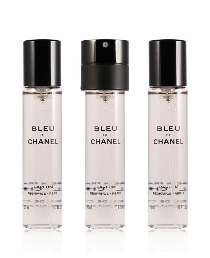 Chanel Bleu de Chanel Pour Homme EDT kinkekomplekt meestele 3 x 20 ml hind ja info | Meeste parfüümid | kaup24.ee