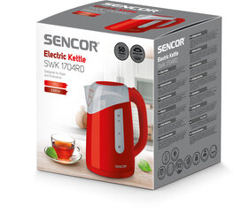 Veekeetja Sencor SWK1704RD, punane hind ja info | Sencor Kodumasinad, kodutehnika | kaup24.ee