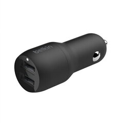 Belkin Dual USB-A Car Charger 24W + USB- цена и информация | Зарядные устройства для телефонов | kaup24.ee