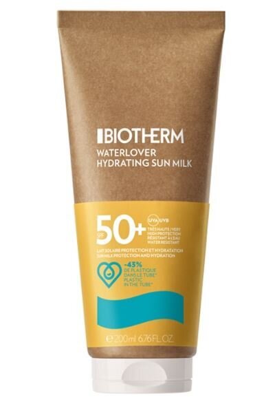 Biotherm Waterlover SPF50+ päevituspiim 200 ml hind ja info | Päikesekreemid | kaup24.ee