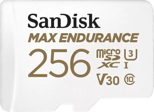 MicroSDXC mälukaart 256GB SanDisk MAX ENDURANCE : SDSQQVR-256G-GN6IA hind ja info | Fotoaparaatide mälukaardid | kaup24.ee