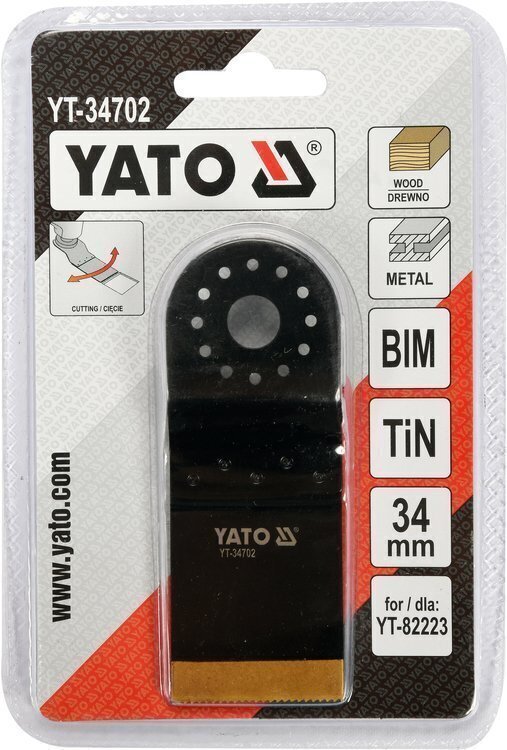 Tarvik multifunktsionaalsele seadmele BIM-TIN 34 x 90mm Yato (YT-34702) цена и информация | Käsitööriistad | kaup24.ee
