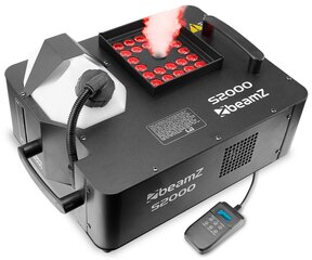 Дымовая машина BeamZ S2000 Smoke Machine со светодиодами 3в1 цена и информация | Гудки для вечеринки Clown Face (4шт.) | kaup24.ee