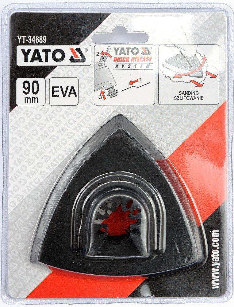Kolmnurkne tald multifunktsionaalse seadme jaoks, EVA Yato (YT-34689) hind ja info | Käsitööriistad | kaup24.ee