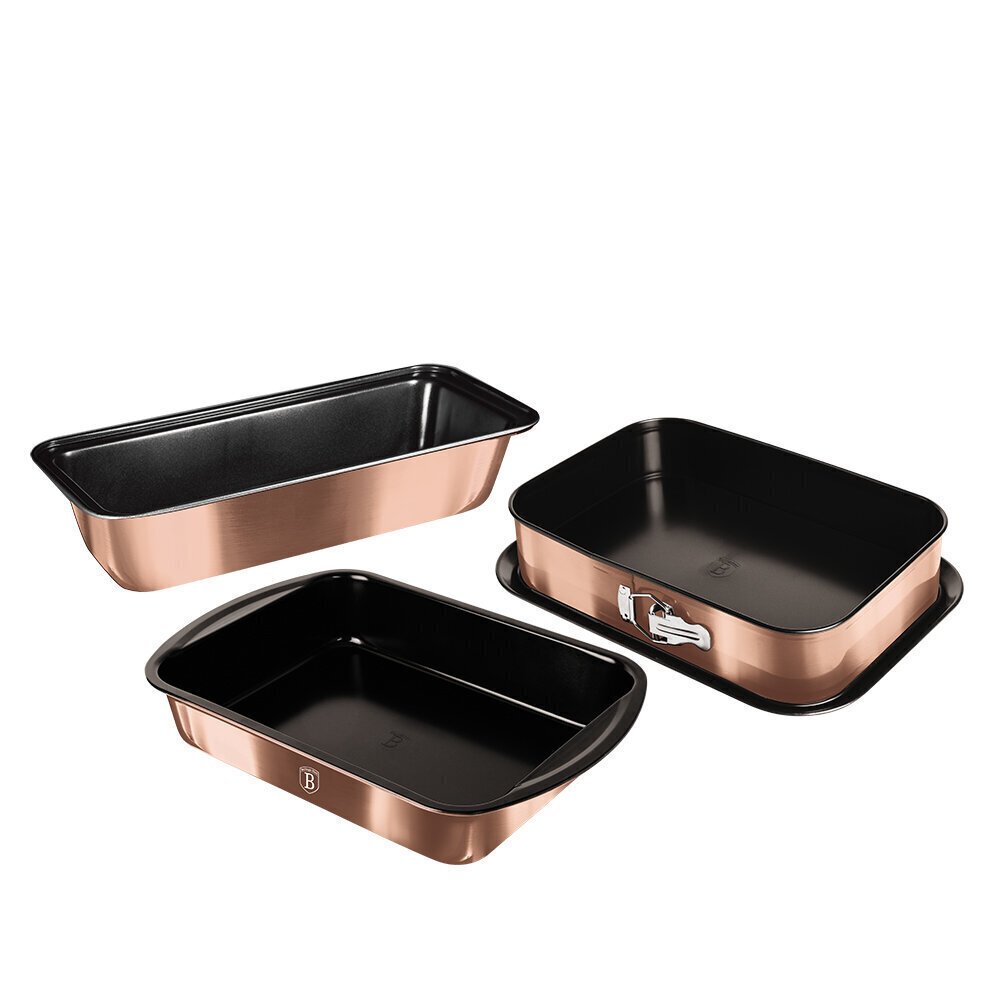 Berlinger Haus küpsetusvormide komplekt Metallic Line Rose Gold Edition, 3 tk hind ja info | Ahjuvormid ja küpsetustarvikud | kaup24.ee