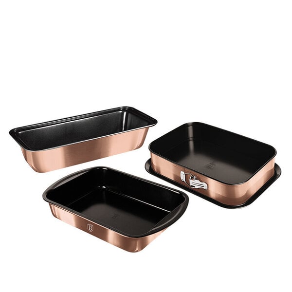 BerlingerHaus küpsetusvormide komplekt Metallic Line Rose Gold Edition, 3  tk hind | kaup24.ee