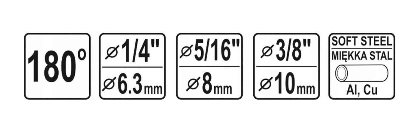 Toru painutusseade 6-10 mm YATO, YT-21840 hind ja info | Käsitööriistad | kaup24.ee