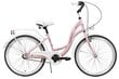 Laste jalgratas AZIMUT Julie 24" 3-speed 2021, roosa/valge hind ja info | Jalgrattad | kaup24.ee