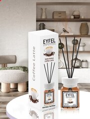 Ароматический диффузор с палочками для дома Eyfel Coffee Latte, 120 мл цена и информация | Ароматы для дома | kaup24.ee