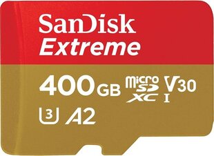 SanDisk Extreme microSDXC 400GB 160/90 MB/s V30 A2 (SDSQXA1-400G-GN6MA) цена и информация | Карты памяти | kaup24.ee