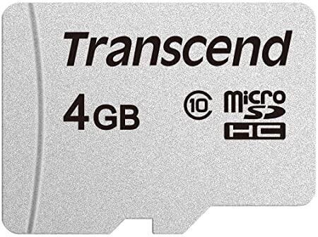Memory Micro SDHC 4GB/CLASS10 TS4GUSD300S Transcend цена и информация | Mobiiltelefonide mälukaardid | kaup24.ee