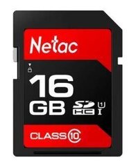 MEMORY SDHC 16GB UHS-I/NT02P600STN-016G-R NETAC цена и информация | Карты памяти для телефонов | kaup24.ee