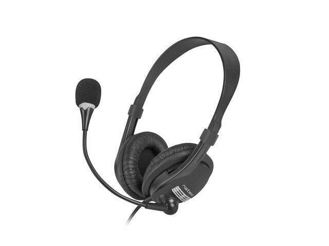 Juhtmega kõnekeskuse peakomplekt/kõrvaklapid mikrofoniga NATEC Drone USB hind ja info | Kõrvaklapid | kaup24.ee