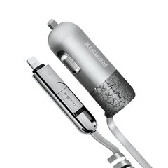Kaabel Remax RC-C103 3in1 Lightning - Micro USB - USB, 1m, hõbedane hind ja info | Mobiiltelefonide kaablid | kaup24.ee