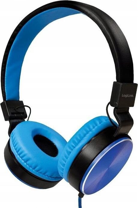 Juhtmega kõrvapealsed kõrvaklapid LOGILINK HS0049BL - sinine hind ja info | Kõrvaklapid | kaup24.ee