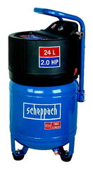 Безмасляный вертикальный компрессор  HC 24V, Scheppach цена и информация | Компрессоры | kaup24.ee