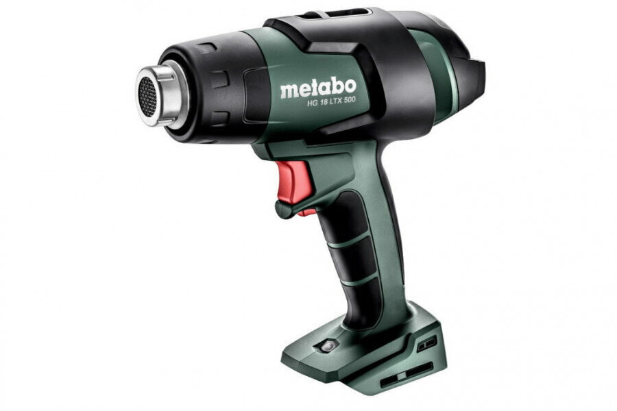 Akukuumaõhuföön HG 18 LTX 500 18V, karkass, MetaBox, Metabo цена и информация | Kuumaõhupuhurid | kaup24.ee