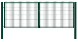 Двойные распашные ворота, 1730x3000mm цена и информация | Заборы и принадлежности к ним | kaup24.ee