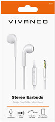Наушники Vivanco Stereo Earbuds (61741), белые цена и информация | Наушники | kaup24.ee