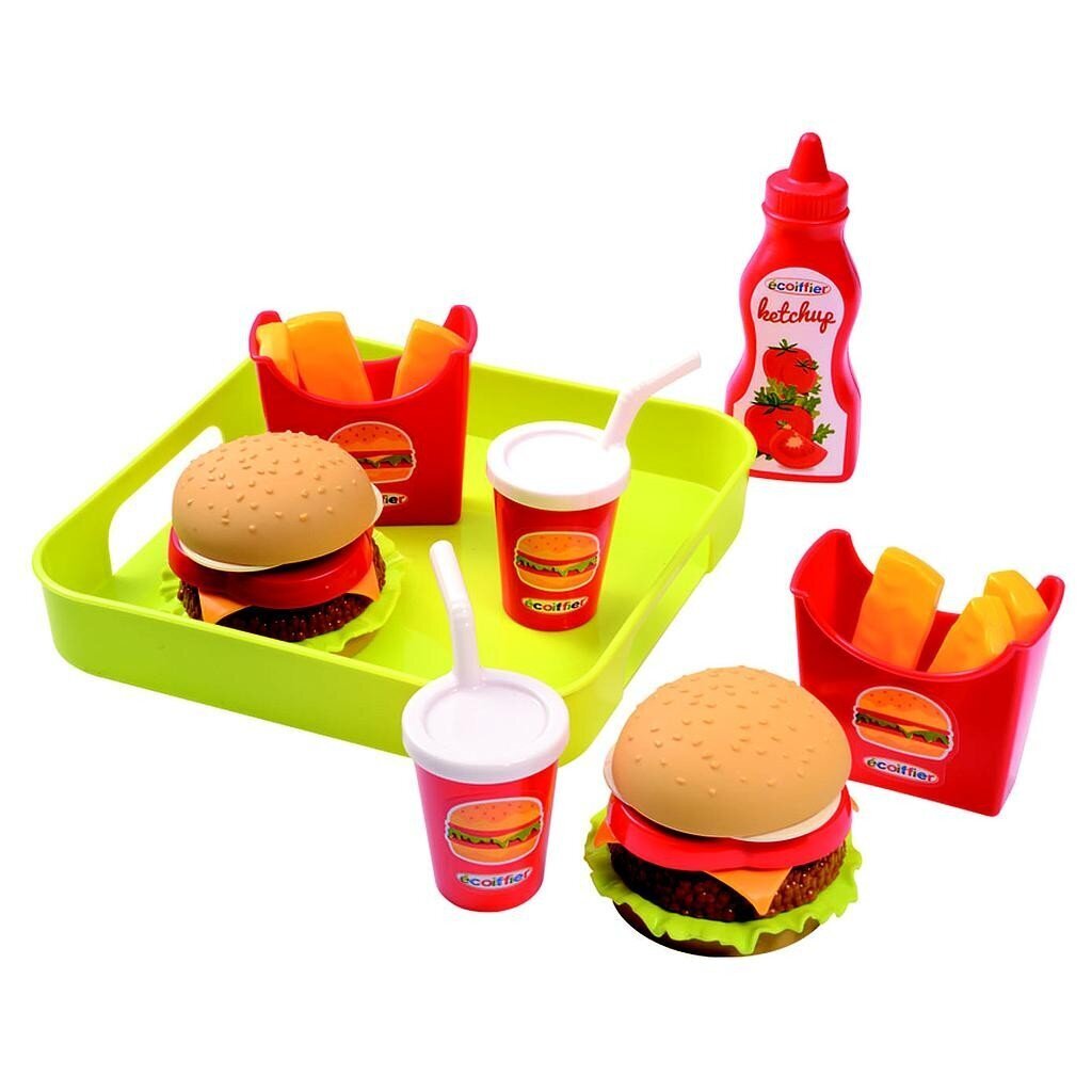 Ecoiffier hamburgeri komplekt hind ja info | Tüdrukute mänguasjad | kaup24.ee