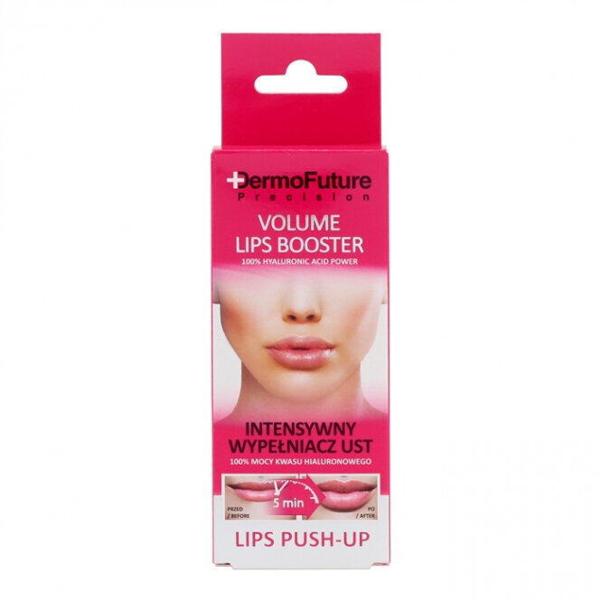 Dermofuture Push-up efekti ja hüaluroonhappega intensiivne huuleseerum 12 ml hind ja info | Huulepulgad, -läiked, -palsamid, vaseliin | kaup24.ee