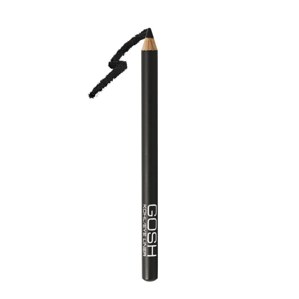 GOSH Kohl/Eye Liner silmalainer 1.1 g, Black цена и информация | Ripsmetušid, lauvärvid, silmapliiatsid, seerumid | kaup24.ee