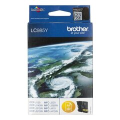 Картридж с оригинальными чернилами Brother LC985Y Жёлтый цена и информация | Картриджи для струйных принтеров | kaup24.ee