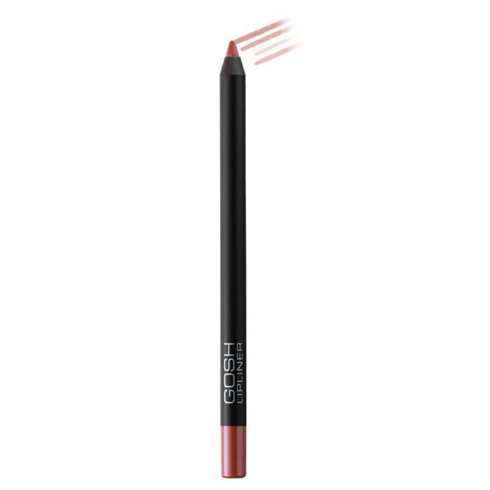 GOSH Velvet Touch Lipliner veekindel huulelainer 1.2 g, 001 Nougat Crisp цена и информация | Huulepulgad, -läiked, -palsamid, vaseliin | kaup24.ee