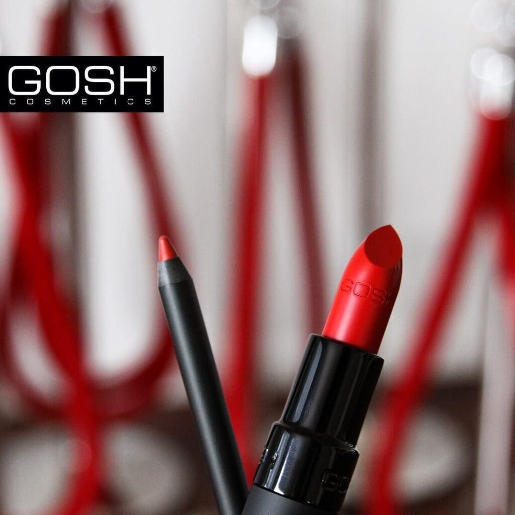 GOSH Velvet Touch Lipliner veekindel huulelainer 1.2 g, 007 Pink Pleasure hind ja info | Huulepulgad, -läiked, -palsamid, vaseliin | kaup24.ee