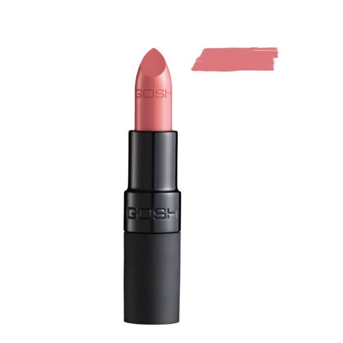 GOSH Velvet Touch Lipstick huulepulk 4 g, 002 Matt Rose цена и информация | Huulepulgad, -läiked, -palsamid, vaseliin | kaup24.ee