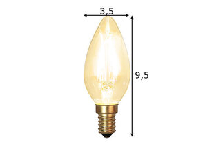 Декоративная светодиодная лампа E14 1,5W цена и информация | Лампочки | kaup24.ee