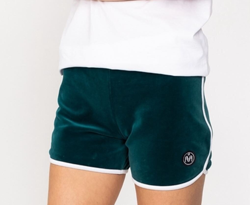 Naiste sametpüksid SNP64002, roheline hind ja info | Naiste lühikesed püksid | kaup24.ee