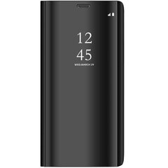 Mocco Clear View Cover Case For Samsung Galaxy A22 4G Black hind ja info | Telefoni kaaned, ümbrised | kaup24.ee