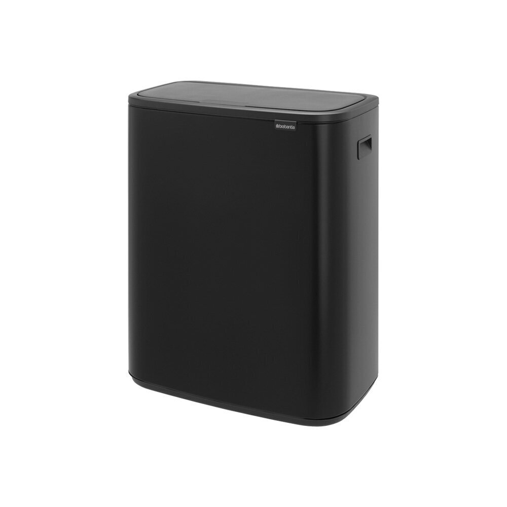 Prügikast, Bo Touch Bin 2x30L Matt Black hind ja info | Prügikastid | kaup24.ee