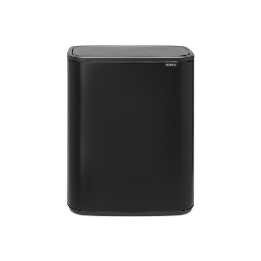 Prügikast, Bo Touch Bin 2x30L Matt Black hind ja info | Prügikastid | kaup24.ee