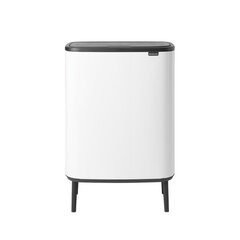 Kõrge, Bo Touch Bin 2x30L White цена и информация | Мусорные баки | kaup24.ee