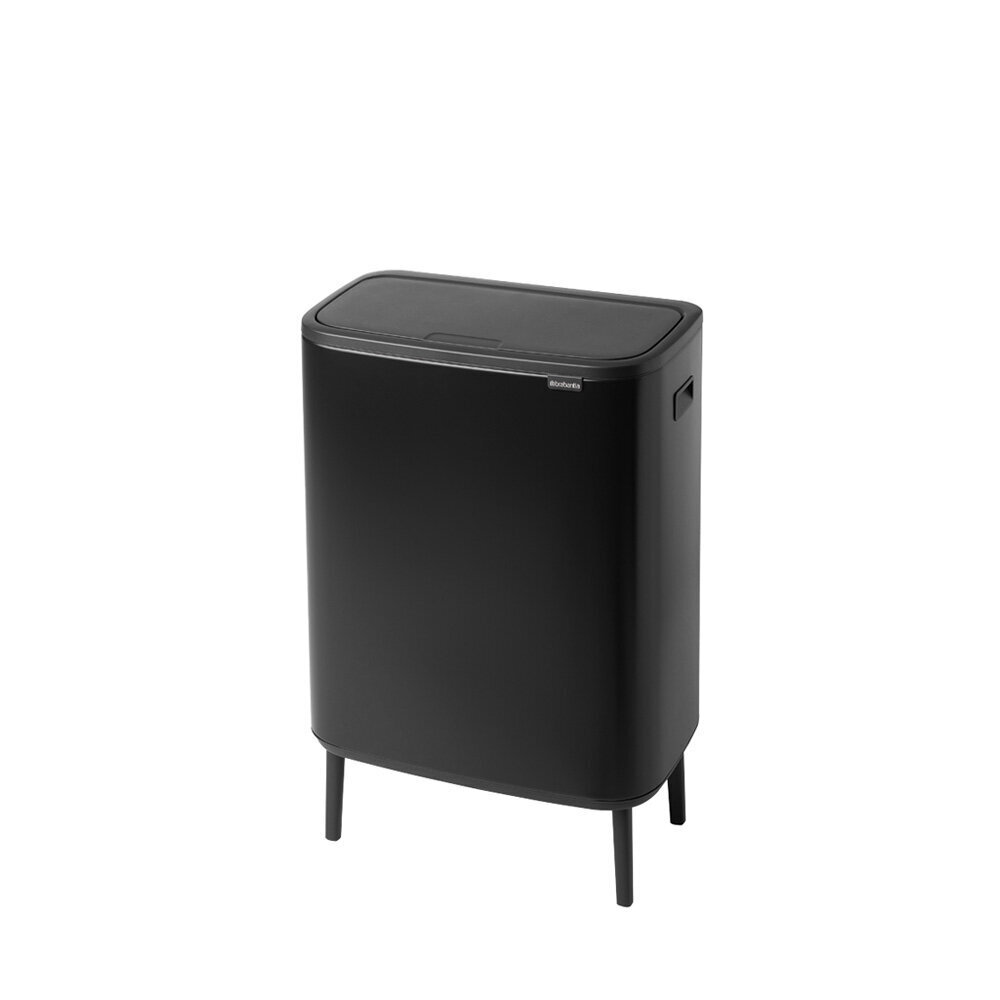 Kõrge, Bo Touch Bin 2x30L Matt Black hind ja info | Prügikastid | kaup24.ee