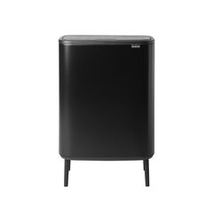 Kõrge, Bo Touch Bin 2x30L Matt Black цена и информация | Мусорные баки | kaup24.ee