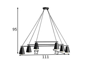 Подвесной светильник Aldex Arte цена и информация | Потолочный светильник, 38 x 38 x 24 см | kaup24.ee