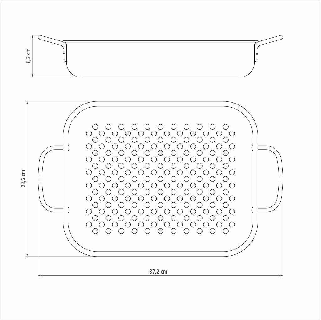 Tramontina Churrasco 28 cm neljakandiline grillpann hind ja info | Grillitarvikud ja grillnõud | kaup24.ee